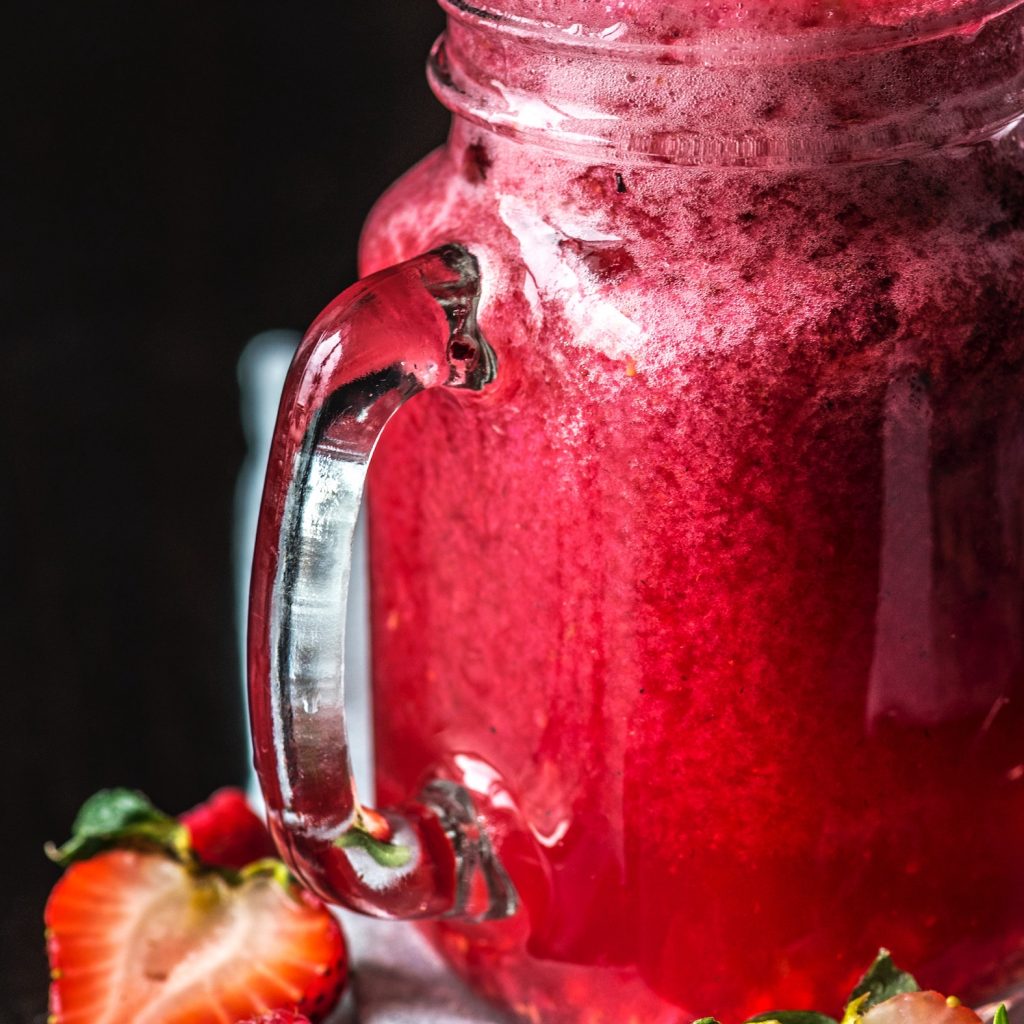 Erdbeer-Bananen-Cashew-Smoothie - Was essen bei Krebs